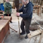 Fitting besom handle
