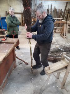 Fitting besom handle