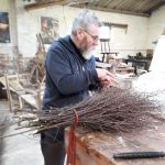 Preparing the besom bundle