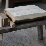 Clamped in the bowl bench