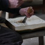 Hollowing with a gouge and mallet