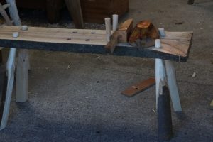 Completed bowl bench